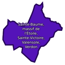 Sainte-Baume, massif de l'Étoile, Sainte-Victoire, Valensole, Verdon